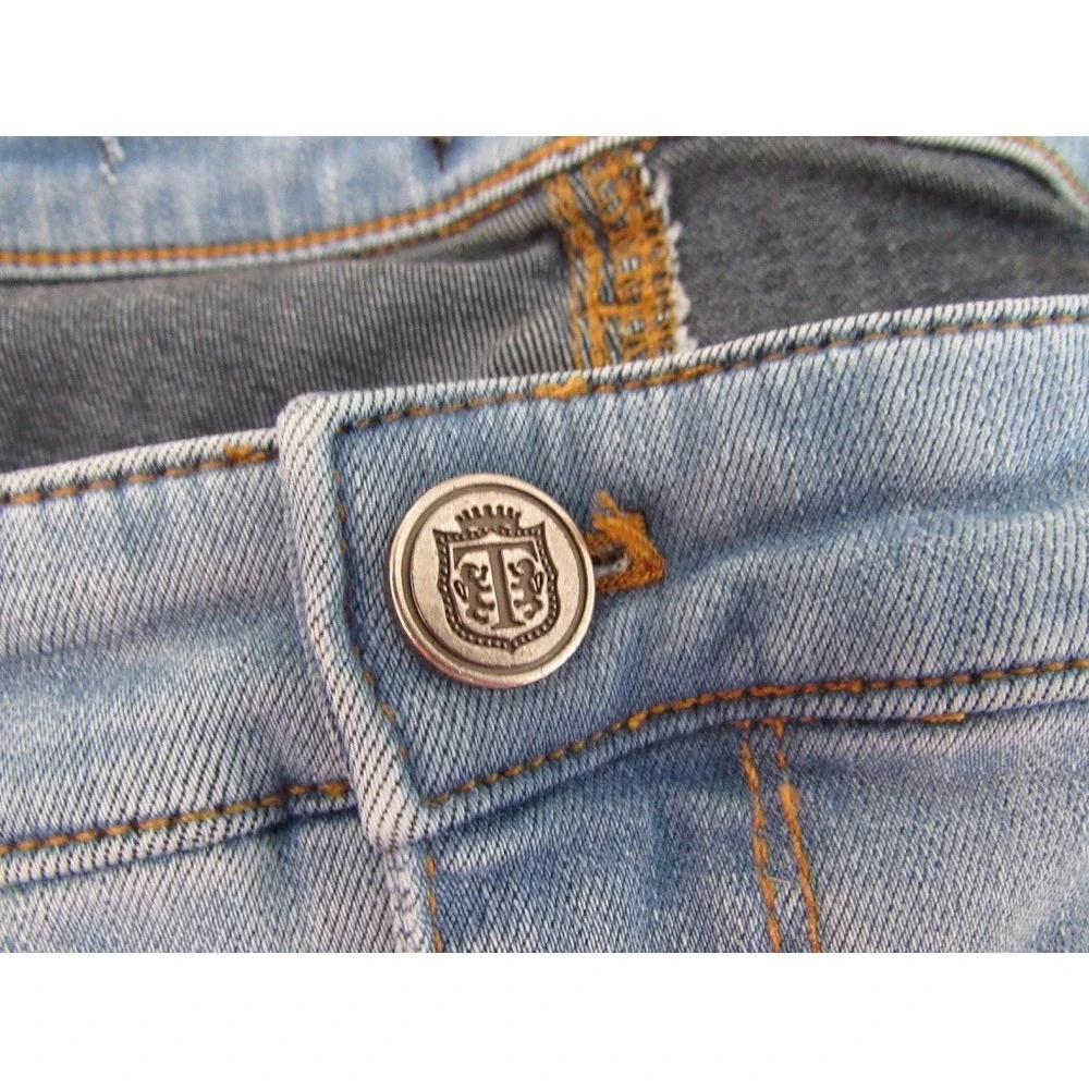 Talbots 18W Jeans Jegging Crop Skinny High Waist Augustine Wash Slimming Stretch